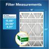 imageFiltrete 20x25x5 Air Filter MPR 700 MERV 8 Clean Living Dust Pollen and Pet Dander Reduction 3Month Pleated 5Inch Air Filters 2 Filters159 x 43 x 256