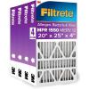 imageFiltrete High Performance Air Filter 1550 MPR 20 in x 25 in x 5 in20x25x4SlimFit