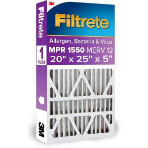 imageFiltrete High Performance Air Filter 1550 MPR 20 in x 25 in x 5 in242 x 47 x 196