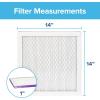 imageFiltrete 14x14x1 AC Furnace Air Filter MERV 12 MPR 1500 CERTIFIED asthma ampamp allergy friendly 3 Month Pleated 1Inch Electrostatic Air Cleaning Filter 2Pack Actual Size 1381x1381x078 in14 x 14 x 1