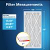 imageFiltrete 16x20x1 AC Furnace Air Filter MERV 11 MPR 1000 Micro Allergen Defense 3Month Pleated 1Inch Electrostatic Air Cleaning Filter 6 Pack Actual Size 1569 x 1969 x 081 in14x30x1