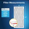 imageFiltrete 16x20x1 AC Furnace Air Filter MERV 11 MPR 1000 Micro Allergen Defense 3Month Pleated 1Inch Electrostatic Air Cleaning Filter 6 Pack Actual Size 1569 x 1969 x 081 in12x20x1