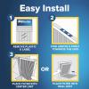 imageFiltrete 20x25x1 AC Furnace Air Filter MERV 12 MPR 1500 CERTIFIED asthma ampamp allergy friendly 3 Month Pleated 1Inch Electrostatic Air Cleaning Filter 2Pack Actual Size 19719x24688x078 in20x25x1