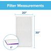 imageFiltrete 20x30x1 AC Furnace Air Filter MERV 12 MPR 1500 CERTIFIED asthma ampamp allergy friendly 3 Month Pleated 1Inch Electrostatic Air Cleaning Filter 2Pack Actual Size 1981x2981x078 in20x30x1