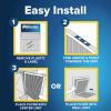imageFiltrete 10X10X1 Air Filter MPR 700 MERV 8 Clean Living Dust Pollen and Pet Dander Reduction 3Month Pleated 1Inch Air Filters 4 Filters10 x 10 x 1