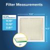 imageFiltrete 10X10X1 Air Filter MPR 700 MERV 8 Clean Living Dust Pollen and Pet Dander Reduction 3Month Pleated 1Inch Air Filters 4 Filters115 x 115 x 1