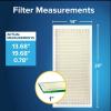 imageFiltrete 10X10X1 Air Filter MPR 700 MERV 8 Clean Living Dust Pollen and Pet Dander Reduction 3Month Pleated 1Inch Air Filters 4 Filters14 x 14 x 1