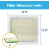 imageFiltrete 10X10X1 Air Filter MPR 700 MERV 8 Clean Living Dust Pollen and Pet Dander Reduction 3Month Pleated 1Inch Air Filters 4 Filters155 x 155 x 1