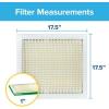 imageFiltrete 10X10X1 Air Filter MPR 700 MERV 8 Clean Living Dust Pollen and Pet Dander Reduction 3Month Pleated 1Inch Air Filters 4 Filters17 x 17 x 1