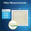imageFiltrete 10X10X1 Air Filter MPR 700 MERV 8 Clean Living Dust Pollen and Pet Dander Reduction 3Month Pleated 1Inch Air Filters 4 Filters20 x 20 x 1