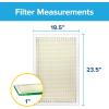 imageFiltrete 10X10X1 Air Filter MPR 700 MERV 8 Clean Living Dust Pollen and Pet Dander Reduction 3Month Pleated 1Inch Air Filters 4 Filters235 x 195 x 1