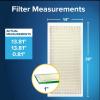 imageFiltrete 10X10X1 Air Filter MPR 700 MERV 8 Clean Living Dust Pollen and Pet Dander Reduction 3Month Pleated 1Inch Air Filters 4 Filters30 x 14 x 1