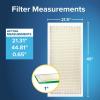 imageFiltrete 10X10X1 Air Filter MPR 700 MERV 8 Clean Living Dust Pollen and Pet Dander Reduction 3Month Pleated 1Inch Air Filters 4 Filters45 x 215 x 1