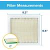 imageFiltrete 10X10X1 Air Filter MPR 700 MERV 8 Clean Living Dust Pollen and Pet Dander Reduction 3Month Pleated 1Inch Air Filters 4 Filters95 x 95 x 1