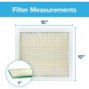imageFiltrete 10x10x1 AC Furnace Air Filter MERV 8 MPR 700 Tough on Pollen Easy on Airflow 3Month Pleated 1Inch Electrostatic Air Cleaning Filter 4Pack Actual Size 9813 x 9813 x 08125 in 