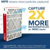 imageFiltrete 16x25x5 AC Furnace Air Filter MPR 1000 MERV 11 Fits Lennox Devices Allergen Defense Electrostatic Air Cleaning Filter 2Pack actual size 1563 x 2474 x 431