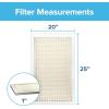 imageFiltrete 18x24x1 AC Furnace Air Filter MERV 5 MPR 300 Capture Unwanted Particles 3Month Pleated 1Inch Electrostatic Air Cleaning Filter 6Pack Actual Size1781x2381x081 in20 x 25 x 1
