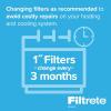 imageFiltrete 14x24x1 AC Furnace Air Filter MERV 13 MPR 2200 Elite Allergen Bacteria ampamp Virus Filter 3Month Pleated 1Inch Electrostatic Air Cleaning Filter 2Pack Actual Size 14375x2384x0783 in12x24x1