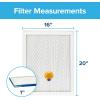 imageFiltrete 16x20x1 AC Furnace Air Filter MERV 13 MPR 2200 Elite Allergen Bacteria ampamp Virus Filter 3Month Pleated 1Inch Electrostatic Air Cleaning Filter 2Pack Actual Size 1569x1969x078 inSmart Filter