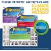 imageFiltrete 16x25x4SlimFit AC Furnace Air Filter MPR 1550 DP Healthy Living Ultra Allergen Deep Pleat 2Pack Fits Lennox ampamp Honeywell Devices exact dimensions 155 x 245 x 375