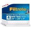 imageFiltrete 20x25x1 AC Furnace Air Filter MERV 13 MPR 1900 Premium Allergen Bacteria ampamp Virus Filter 3Month Pleated 1Inch Electrostatic Air Cleaning Filter 4Pack Actual Size 1969x2469x078 inWhite