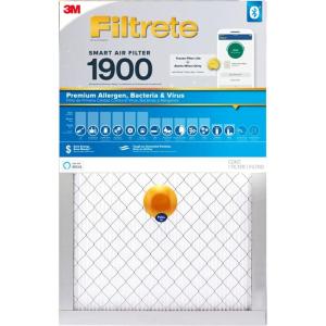 imageFiltrete 16x20x1 AC Furnace Air Filter MERV 13 MPR 1900 Premium Allergen BacteriaampampVirus Filter 3Month Pleated 1Inch Electrostatic Air Cleaning Filter 2Pack Actual Size 15719x19719x078 in16x20x1