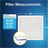 imageFiltrete 10x20x1 AC Furnace Air Filter MERV 12 MPR 1500 CERTIFIED asthma ampamp allergy friendly 3 Month Pleated 1Inch Electrostatic Air Cleaning Filter 6Pack Actual Size 981x1981x078 in20x20x1
