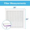 imageFiltrete 10x20x1 AC Furnace Air Filter MERV 12 MPR 1500 CERTIFIED asthma ampamp allergy friendly 3 Month Pleated 1Inch Electrostatic Air Cleaning Filter 6Pack Actual Size 981x1981x078 in25x25x1