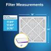 imageFiltrete 10x20x1 AC Furnace Air Filter MERV 12 MPR 1500 CERTIFIED asthma ampamp allergy friendly 3 Month Pleated 1Inch Electrostatic Air Cleaning Filter 6Pack Actual Size 981x1981x078 in18x18x1
