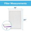 imageFiltrete 10x20x1 AC Furnace Air Filter MERV 12 MPR 1500 CERTIFIED asthma ampamp allergy friendly 3 Month Pleated 1Inch Electrostatic Air Cleaning Filter 6Pack Actual Size 981x1981x078 in16x20x1