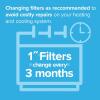 imageFiltrete 14x14x1 Air Filter MPR 600 MERV 7 Clean Living Dust Reduction 3Month Pleated 1Inch Air Filters 6 FiltersWhite