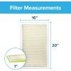 imageFiltrete 14x14x1 Air Filter MPR 600 MERV 7 Clean Living Dust Reduction 3Month Pleated 1Inch Air Filters 6 FiltersWhite