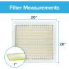 imageFiltrete 14x14x1 Air Filter MPR 600 MERV 7 Clean Living Dust Reduction 3Month Pleated 1Inch Air Filters 6 FiltersWhite