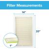imageFiltrete 14x14x1 Air Filter MPR 600 MERV 7 Clean Living Dust Reduction 3Month Pleated 1Inch Air Filters 6 FiltersWhite
