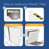 imageFiltrete 14x14x1 Air Filter MPR 600 MERV 7 Clean Living Dust Reduction 3Month Pleated 1Inch Air Filters 6 FiltersWhite