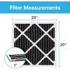 imageFiltrete 16x20x1 Air Filter MPR 1200 MERV 11 Allergen Defense Odor Reduction 3Month Pleated 1Inch Air Filters Pack of 220x20x1