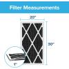 imageFiltrete 16x20x1 Air Filter MPR 1200 MERV 11 Allergen Defense Odor Reduction 3Month Pleated 1Inch Air Filters Pack of 220x30x1