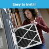 imageFiltrete 20x20x1 Air Filter MPR 1200 MERV 11 Allergen Defense Odor Reduction 3Month Pleated 1Inch Air Filters 6 Filters14x24x1