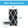 imageFiltrete 20x20x1 Air Filter MPR 1200 MERV 11 Allergen Defense Odor Reduction 3Month Pleated 1Inch Air Filters 6 Filters14x24x1