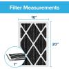 imageFiltrete 20x20x1 Air Filter MPR 1200 MERV 11 Allergen Defense Odor Reduction 3Month Pleated 1Inch Air Filters 6 Filters16x20x1