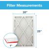 imageFiltrete 20x25x1 AC Furnace Air Filter MPR 1000 Micro Allergen Defense 6Pack