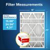 imageFiltrete Electrostatic Deep Pleat Air Filter 1000 MPR 20 in x 25 in x 4 in  4 Units per Case16x25x4