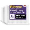 imageFiltrete 10x20x1 AC Furnace Air Filter MERV 12 MPR 1500 CERTIFIED asthma ampamp allergy friendly 3 Month Pleated 1Inch Electrostatic Air Cleaning Filter 6Pack Actual Size 981x1981x078 in235x235x1