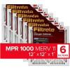imageFiltrete AD106PK2E 12x12x1 AC Furnace Air Filter MPR 1000 Micro Allergen Defense 6Pack 6 Count Pack of 1 No Color