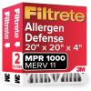 imageFiltrete Electrostatic Deep Pleat Air Filter 1000 MPR 20 in x 25 in x 4 in  4 Units per Case20x20x4