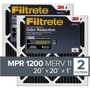 imageFiltrete 16x20x1 Air Filter MPR 1200 MERV 11 Allergen Defense Odor Reduction 3Month Pleated 1Inch Air Filters Pack of 220x20x1