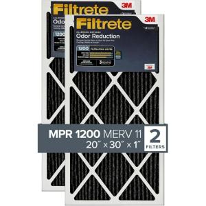 imageFiltrete 16x20x1 Air Filter MPR 1200 MERV 11 Allergen Defense Odor Reduction 3Month Pleated 1Inch Air Filters Pack of 220x30x1