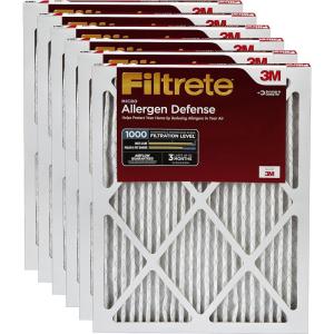imageFiltrete AD236PK2E MPR 1000 14 x 24 x 1 Micro Allergen Defense HVAC Air Filter Guaranteed Airflow up to 90 days 6Pack 6 Count Pack of 1