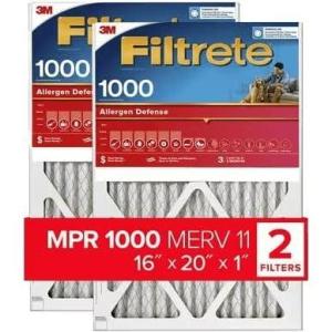 imageFiltrete Micro Allergen Reduction Filters 98004pk 16 in x 20 in x 1 in 406 cm x 508 cm x 25 cm16x20x1