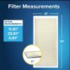 imageFiltrete 14x14x1 AC Furnace Air Filter MERV 5 MPR 300 Capture Unwanted Particles 3Month Pleated 1Inch Electrostatic Air Cleaning Filter 6Pack Actual Size1381x1381x081 in12 x 30 x 1